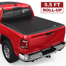 5.5ft Soft Roll Up Truck Bed Truck Tonneau Cover For 2000-2004 Dodge Dakota New