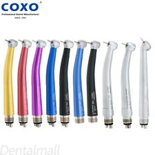 Coxo Dental Push Button Air Turbine Handpiece 24 Holes B2 M4 Colorful 45 Degree