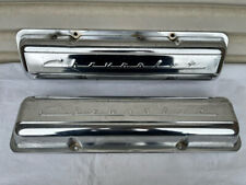Used Original Gm 1967 Small Block Chevrolet Scripted Chrome Valve Covers