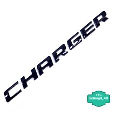 06-14 Charger Trunk Lid Emblem Badge Nameplate Rear Custom Gloss Black 09 10 11