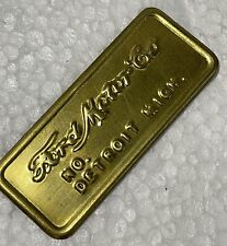 Model T Ford Brass Radiator Patent Plate Tag 1909-1916