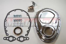 Sbc Chevy Chrome Steel Timing Cover Kit Tab283 327 350 383 400 Small Block Chevy