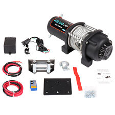 Electric Recovery Winch 4500lbs Atv Utv W Wireless Remote Steel Cable