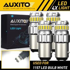 4x Auxito 1157 Led Turn Signal Brake Reverse Parking Light Bulb White Canbus Eoa