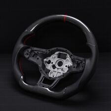Real Carbon Fiber Sport Steering Wheel Vw Mk77.5 Golf Gti Jetta Polo 2013-2020