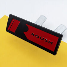 New 3d Black Red Metal Roush Car Grille Emblem Racing Turbo Front Grill Badge