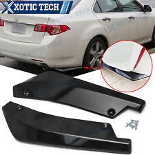 For Acura Tsx Tlx Ilx Mdx Rdx Rear Bumper Diffuser Splitter Canard Gloss Black