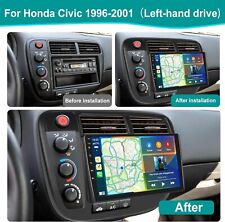 For Honda Civic 1996-2001 Apple Carplay Gps Android 13 Car Stereo Radio Wifi Fm