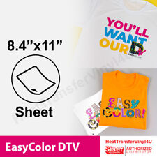 Siser Easycolor Dtv Direct To Vinyl 8.4 X 11 Sheets Inkjet Printer Htv