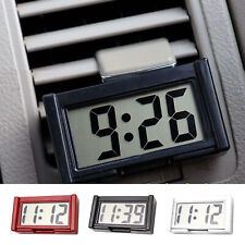 Mini Lcd Screen Digital Clock Self-adhesive Interior Car Auto Desk Dashboard