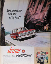 1963 Oldsmobile Jetfire Turbo-rocket V-8 Ad Magazine Print Automobile