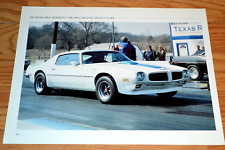 1971 Pontiac Firebird Trans Am 455 Feature Photo Picture Print Poster 71 White