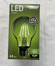Green Feit  Electric Filament 4.5 Watts A19 Led Bulb Christmas Holiday