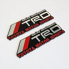 Aluminum Metal Trd Decal Emblem Sticker For Racing Development Car Badge Jdm