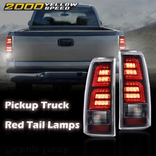 Led Tube Tail Lights Brake Lamps Fit For 1999-2002 Chevy Silverado Gmc Sierra