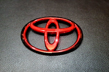 Toyota Red - Black Gr 120mm Logo Emblem Badge For Rear Vios Yaris Seden 07-2012