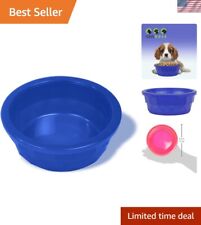 Durable Translucent Dog Foodwater Dish - 20-oz Capacity Assorted Colors