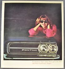 1964 Pontiac Tempest Brochure Lemans Custom Safari Wagon Excellent Original 64