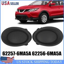 Pair Front Side Fog-light Lamp Covers For Nissan For Rogue Sport 2017-2019 New