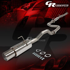 4.5 Muffler Tip Catback Racing Exhaust System For 92-00 Honda Civic 2dr4dr