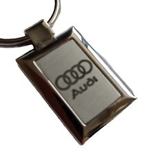 Audi Key Chain Keyfob Keychain Key Fob Solid Chromed Metal.