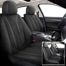 Car 5-seat Covers Pu Leather Front Rear For Honda Cr-v 2007-2016 Grayblack