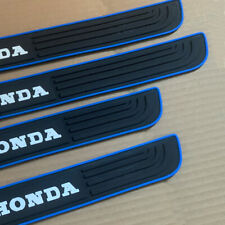 For Honda 4pcs Black Rubber Car Door Scuff Sill Cover Panel Step Protectors