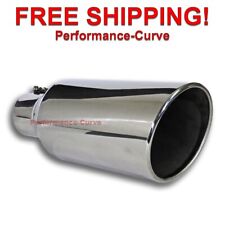 Diesel Stainless Steel Bolt On Exhaust Tip 4 Inlet - 7 Outlet - 18 Long