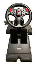 Playstation Ps1 Ps2 V3 Interact Racing Steering Wheel Car Gas And Brake Pedals
