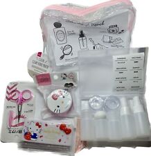 Sanrio Hello Kitty Travel Toiletry Set Car Safety Prep Kit - Pink