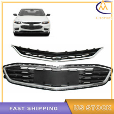 For 2016-2018 Chevrolet Malibu Front Bumper Upperlower Grille Abs Plastic Grill