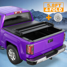 Tonneau Cover Truck Bed For 2007-2013 Silverado Gmc Sierra 1500 5.8ft 4fold New