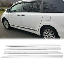 For Toyota Sienna 2011-2020 Abs Outside Door Body Side Molding Chrome Trim