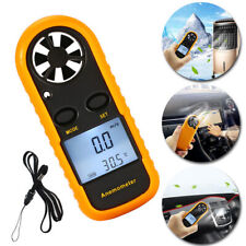 Handheld Digital Lcd Air Wind Speed Anemometer Temperature Gauge Meter Tester
