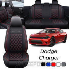 For Dodge Charger Car Seat Covers Full Set Leather Front 52 Seater Waterproof
