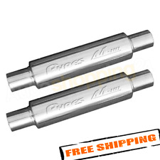 Pypes Mvr200s Set Of 2 M-80 Race Pro Series 14 304 Stainless Steel Mufflers