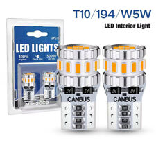 2pcs T10 Led License Plate Light Car Interior Map Light Bulbs 168 2825 194 W5w