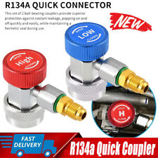 Ac Air Condition R134a Quick Coupler Adapter High Low Manifold Gauge Connector