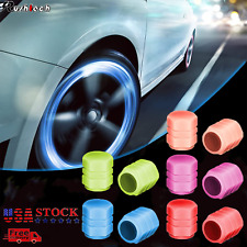8pcs Car Auto Wheel Tire Tyre Air Valve Stem Led Light Caps Cover Accessories