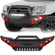 Front Bumper For 05-2015 Toyota Tacoma 2nd Gen Pickup Truck W Skid Plate D-ring