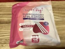 15 Count Vaginal Suppository Applicators Individually Wrapped Disposable