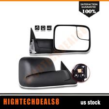 Tow Mirrors Flip-up Pair For 1994-01 Dodge Ram 1500 94-02 2500 3500 Left Right