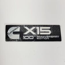 Cummins X15 100th Anniversary Edition Emblem