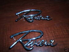 1965 1966 1967 Riviera Fender Emblems U.s.a Made Gm 65 66 67 Pair New With Nuts
