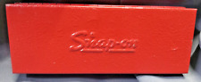 Snap-on Tools Usa Small Red Metal Storage Tool Case Box - Vintage