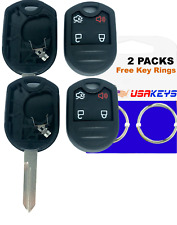 2 Replacement Cases Shells For Ford Remote Key Keyless Entry Alarm Key 4 Buttons
