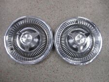 Two 2 Oem 1964-1965 14 Pontiac Tempest Gto Spinner Wheel Covers Hubcaps