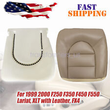 For 1999 2000 For Ford F250 F350 Lariat Xlt Driver Bottom Seat Cover Foam Tan
