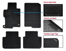 New Tanaka Black Nylon Carpet Floor Mats For 13-17 Honda Accord Sedan 4dr Only