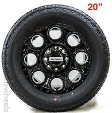 4 2024 Ford F250 F350 Super Duty 20 Factory Tremor Black Wheels Rims Tires